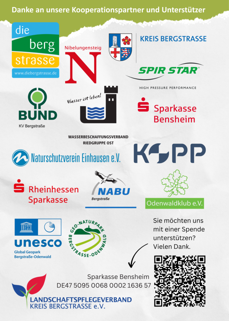 Rückseite des Natur-Rabe-Buchs mit den Sponsorenlogos